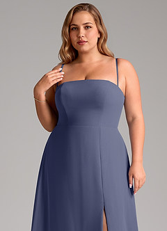 Azazie Wren Bridesmaid Dresses Stormy A-Line Side Slit Chiffon Convertible Dress image11