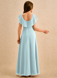 Azazie Kittie Girls Formal Flower Girl Dresses Mist A-Line Chiffon Dress image2