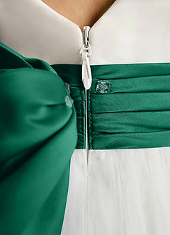 Azazie Sosie Flower Girl Klänningar Klä A-Line i Tyll Plisserad image5