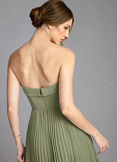 Azazie Mariana Bridesmaid Dresses Pistachio A-Line Strapless Chiffon Dress image6