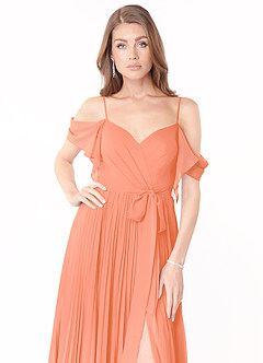 Azazie Lyney Sprzedaż ostateczna Linia A Szyfon Długość podłogi Sukienka image6