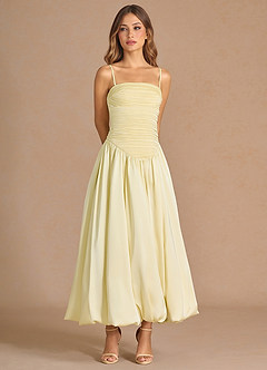 Meridith Butter Yellow Maxi Dress image6