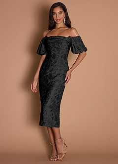 Corie Black Midi Dress image3