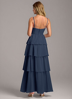 Azazie Alanna Bridesmaid Dresses Dark Navy A-Line Sweetheart Neckline Chiffon Dress image7