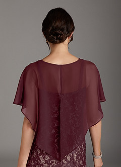 Azazie Lemus Mother of the Bride Dresses Cabernet Taupe Sheath Sequins Chiffon Dress image6