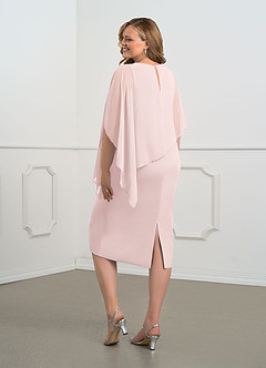 Azazie Sparrow Mother of the Bride Dresses Blushing Pink Sheath Sequins Chiffon Dress image8