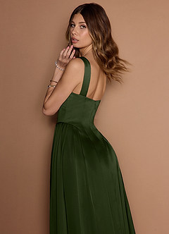 Eirlys Olive Green Midi Dress image4
