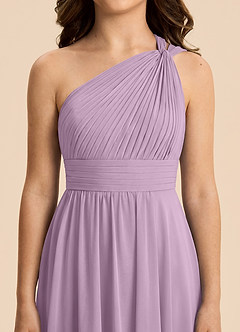 Azazie Skye Junior Wisteria A-Line Pleated Chiffon Dress image5