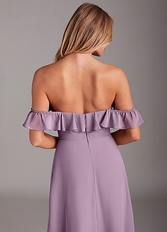 Azazie Lyra Bridesmaid Dresses Wisteria A-Line Chiffon Convertible Dress image8