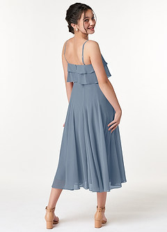 Azazie Ensley Junior Twilight A-Line Pleated Chiffon Dress image6