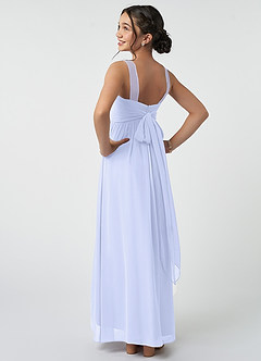Azazie Kora Junior Lavender A-Line Pleated Chiffon Dress image4