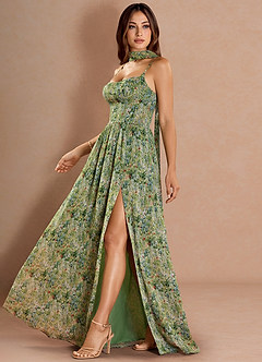 Kleid Lolla Grüne Blumen image3