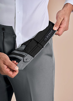 front William Gris Pantalones de vestir