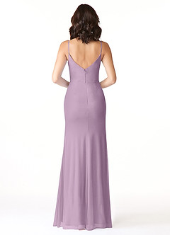 Azazie Deandra Bridesmaid Dresses Wisteria Mermaid Pleated Mesh Dress image2