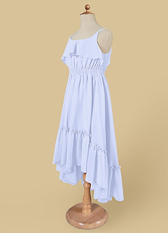 Azazie Karmen Flower Girl Dresses Lavender A-Line Ruched Chiffon Dress image8