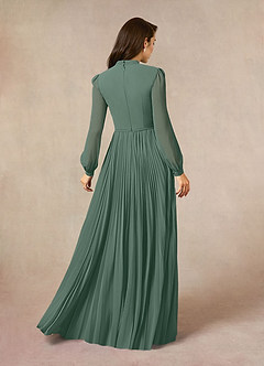 Azazie Adellah Kleider für die Brautmutter A-Linie Plissee Chiffon Kleid Seemoos image3
