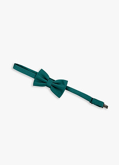 front Boy's Adjustable Stretch Satin Bow Tie
