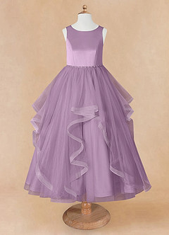 Azazie Sofia Flower Girl Dresses Wisteria A-Line Beaded Tulle Dress image8