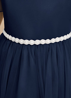 Azazie Kaylor Flower Girl Klänningar Klänning A-linje i Tyll Plisserad image7