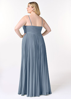 Azazie Vini Bridesmaid Dresses Twilight A-Line V-Neck Pleated Chiffon Dress image8