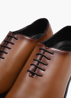 front Zapatos Oxford de cuero de corte completo para hombre
