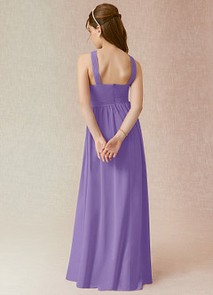 Azazie Jiya Junior Tahiti A-Line Pleated Chiffon Dress image2