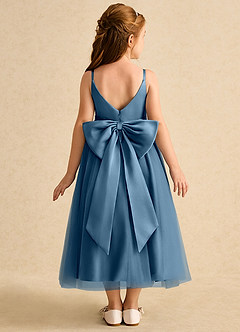 Azazie Patootie Flower Girl Dresses Bermuda A-Line Spaghetti Strap Tulle Dress image5