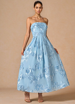 Maxi jurk Evangeline Hemelsblauw image6