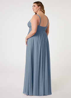 Azazie Chanel Bridesmaid Dresses Twilight A-Line Pleated Chiffon Dress image9