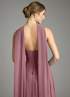 Azazie Ayla Abiti da Damigella Abito A-Line in Chiffon Scollo a Cuore Ametista image11