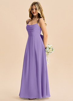 Azazie Bear Junior Tahiti A-Line Pleated Chiffon Dress image5