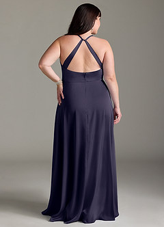 Azazie Davis Bridesmaid Dresses Stormy A-Line Pleated Stretch Satin Dress image8