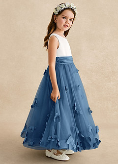 Azazie Vi Flower Girl Dresses Twilight A-Line Sleeveless Tulle Dress image7