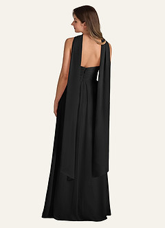 front Azazie Matching Color Chiffon Scarf