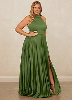 Christian Siriano Bridal for Azazie 1007 Bridesmaid Dresses Juniper A-Line Pleated Stretch Satin Dress image10