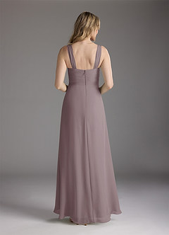 Azazie Weisz Abiti per la Madre della Sposa Abito A-Line in Chiffon Plissettato con Scollo Quadrato Dusk image6