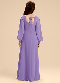 Azazie Bondi Junior Tahiti A-Line Blouson Chiffon Dress image2
