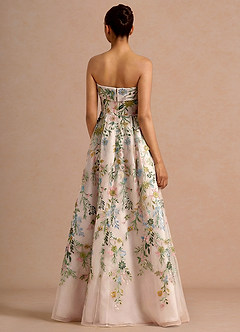 Abito Lungo Blush Rosa Multi Evangeline image4