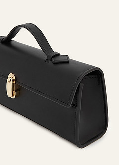 front Vintage Lock Flap Hand Bag