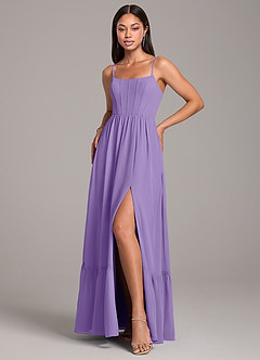 Azazie Kailee Bridesmaid Dresses Tahiti A-Line with Pockets Chiffon Dress image5