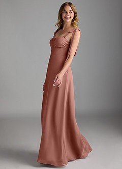 Azazie Lizet Bridesmaid Dresses Cedar Rose A-Line Sweetheart Neckline Chiffon Dress image4