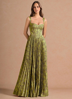 Isonelle Moss Brown Maxi Dress image3