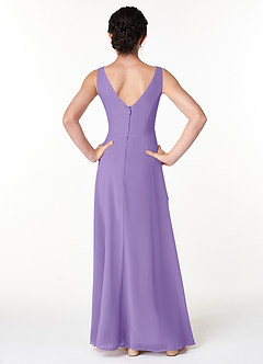 Azazie Kori Junior Tahiti A-Line Ruched Chiffon Dress image2