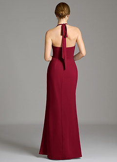 Azazie Serenity Bridesmaid Dresses Burgundy Mermaid Sweetheart Neckline Chiffon Dress image8