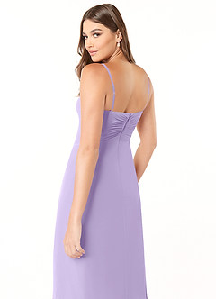 Azazie Justina Bridesmaid Dresses Lilac A-Line Sweetheart Neckline Chiffon Dress image6
