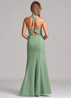 Azazie Emeria Suknie dla druhen Syrena Dekolt w kształcie serca Szyfon Do ziemi Sukienka image2