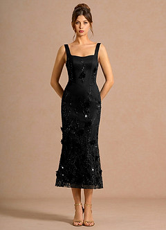 Zarelle Black Midi Dress image4