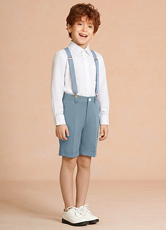 front Oliver Azul Claro Conjunto de 3 piezas de pantalones cortos para niño