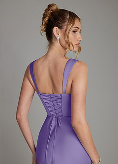 Azazie Agustina Bridesmaid Dresses Tahiti Mermaid Corset Stretch Satin Dress image6