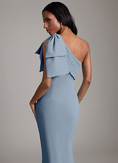 Azazie Yuanna Bridesmaid Dresses Twilight Mermaid One Shoulder Chiffon Dress image7